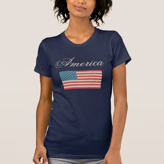 Amerikaanse vlag T-Shirt (Voorkant)