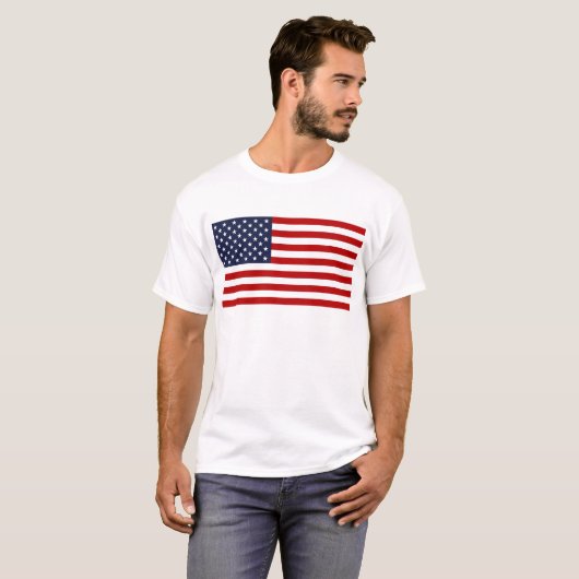 Amerikaanse vlag t-shirt (Voorkant volledig)