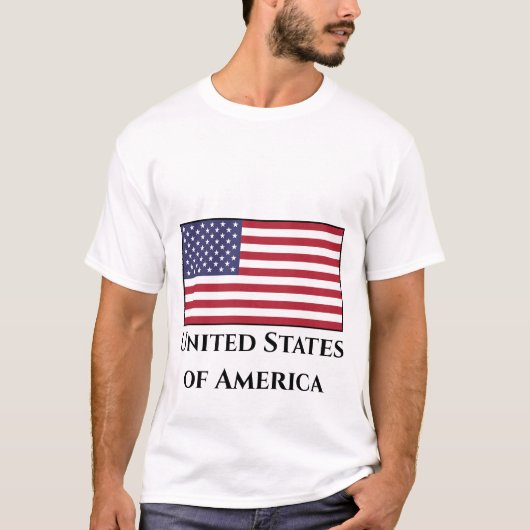 Amerikaanse vlag t-shirt (Voorkant)