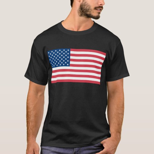 Amerikaanse vlag t-shirt (Voorkant)
