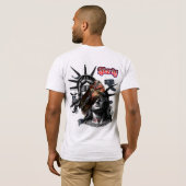 Amerikaanse vlag T-Shirt (Achterkant volledig)