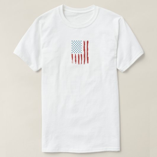 Amerikaanse vlag  t-shirt (Design voorkant)