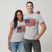 Amerikaanse vlag t-shirt (Unisex)