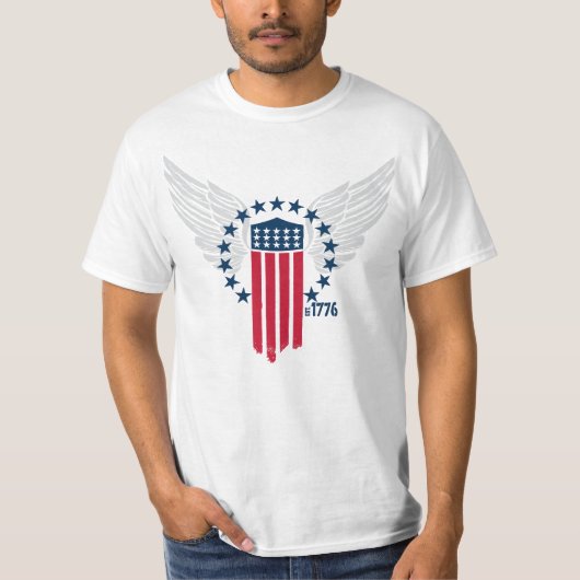 Amerikaanse vlag t-shirt (Voorkant)