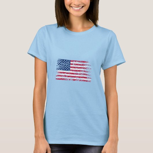 Amerikaanse vlag t-shirt (Voorkant)