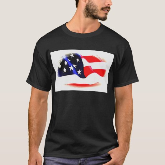 Amerikaanse vlag t-shirt (Voorkant)