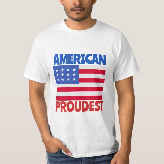 Amerikaanse vlag t-shirt (Voorkant)