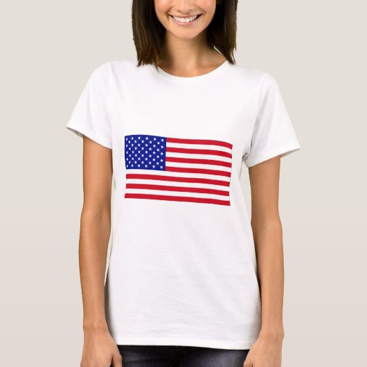 Amerikaanse vlag t-shirt (Voorkant)