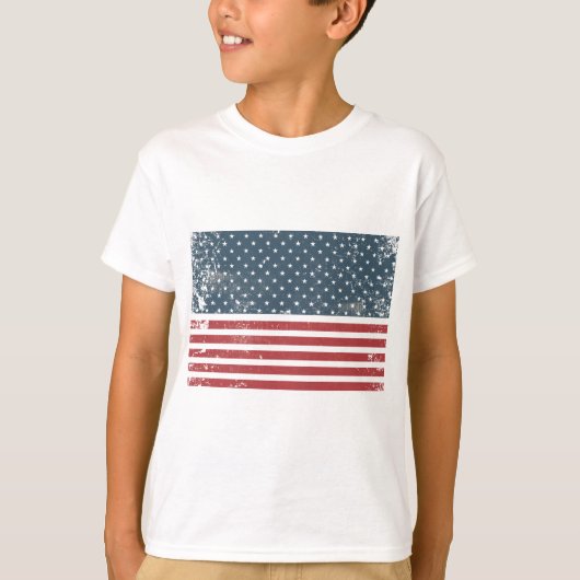 Amerikaanse vlag t-shirt (Voorkant)