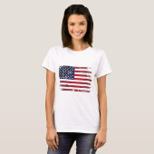 Amerikaanse vlag t-shirt (Voorkant volledig)