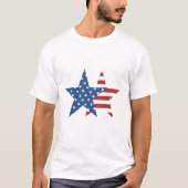 Amerikaanse vlag t-shirt (Voorkant)