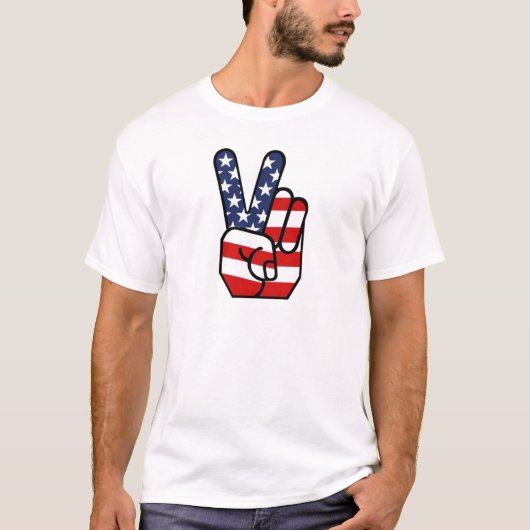 Amerikaanse vlag t-shirt (Voorkant)