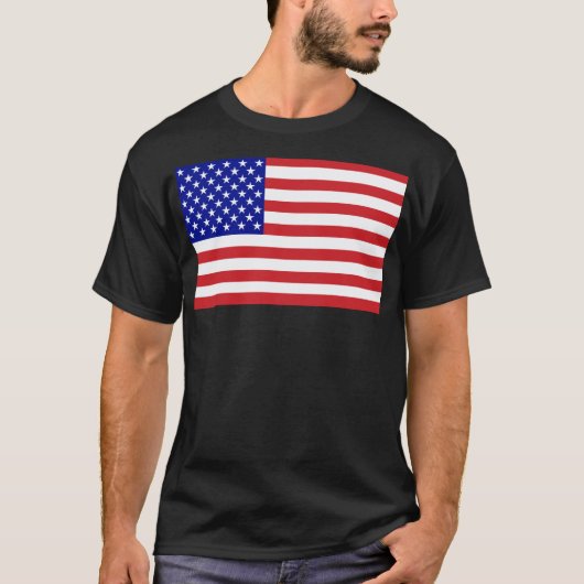 Amerikaanse vlag t-shirt (Voorkant)