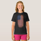  Amerikaanse vlag T-shirt (Voorkant volledig)