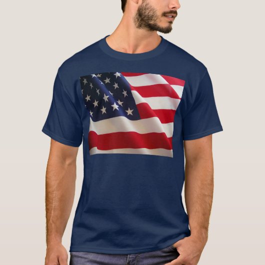Amerikaanse vlag t-shirt (Voorkant)