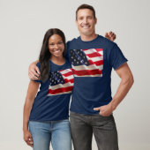 Amerikaanse vlag t-shirt (Unisex)