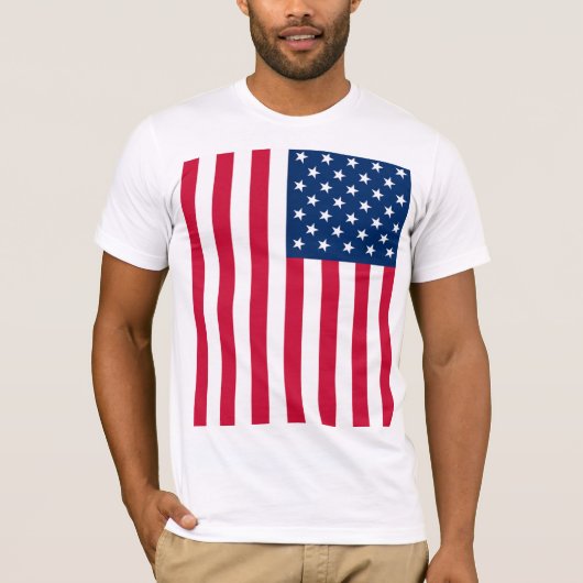 Amerikaanse vlag T-Shirt USA (Voorkant)