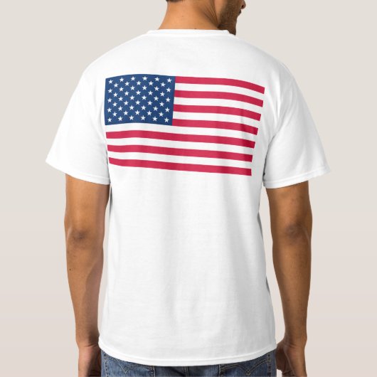 Amerikaanse vlag T-Shirt USA (Achterkant)