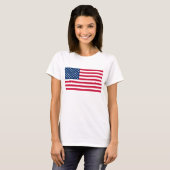 Amerikaanse vlag T-Shirt USA (Voorkant volledig)