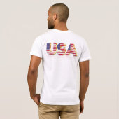 Amerikaanse vlag T-Shirt USA (Achterkant volledig)