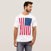 Amerikaanse vlag T-Shirt USA - Patriottisch (Voorkant volledig)