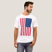 Amerikaanse vlag T-Shirt USA - Patriottisch (Voorkant volledig)