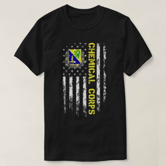 Amerikaanse vlag T-Shirt van Army Chemical Corps (Design voorkant)