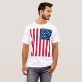 Amerikaanse vlag T-Shirt Verenigde Staten van Amer (Voorkant volledig)