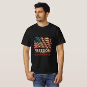 Amerikaanse vlag T-shirt - Vetgedrukte stijl met p (Voorkant volledig)
