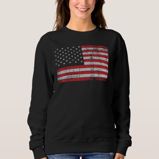 Amerikaanse vlag T Shirt VS patriottisch voor Amer (Voorkant)