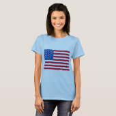 Amerikaanse vlag T-shirten en cadeaus T-shirt (Voorkant volledig)