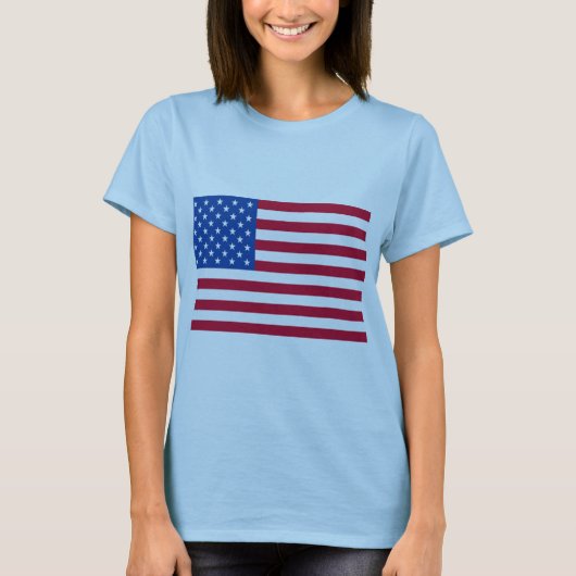 Amerikaanse vlag T-shirten en cadeaus T-shirt (Voorkant)