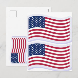 Amerikaanse Vlag T-Shirts – USA Grafische T-shirts Feestdagenkaart