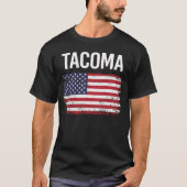 Amerikaanse vlag Tacoma T-shirt (Voorkant)
