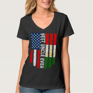Amerikaanse vlag & Tadzjikistan vlag beste oom ooi T-shirt