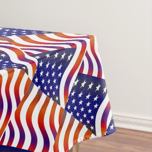 Amerikaanse vlag tafelkleed (Voorbeeld)