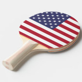 Amerikaanse vlag tafeltennisbatje (Voorkant Gekanteld)