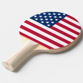 Amerikaanse vlag tafeltennisbatje (Voorkant Gekanteld)