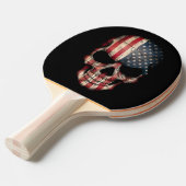 Amerikaanse vlag tafeltennisbatje (Voorkant Gekanteld)