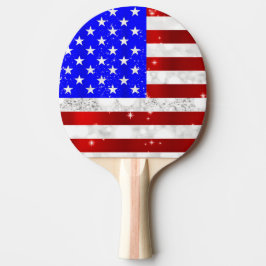 Amerikaanse vlag tafeltennisbatje