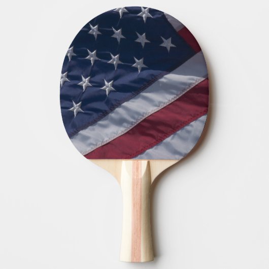 Amerikaanse vlag. tafeltennisbatje (Voorkant)