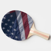 Amerikaanse vlag. tafeltennisbatje (Zijkant)
