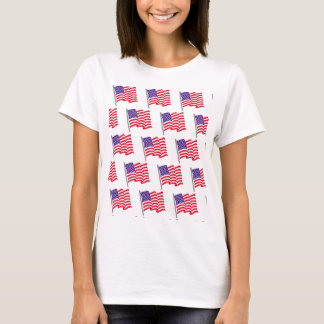 Amerikaanse vlag Tandrok T-shirt