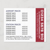 Amerikaanse Vlag Taxi met Prijslijst Flyer (Achterkant)