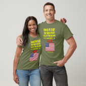 AMERIKAANSE VLAG, TE OUD OM TE VECHTEN, TE TROTS O T-SHIRT (Unisex)