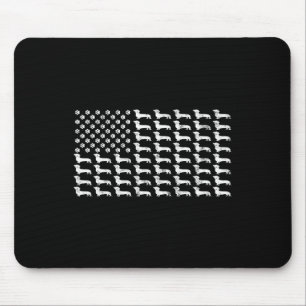 Amerikaanse vlag teckel patriottische hond vader m muismat