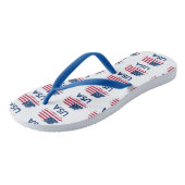 Amerikaanse vlag teenslippers (Schuin)