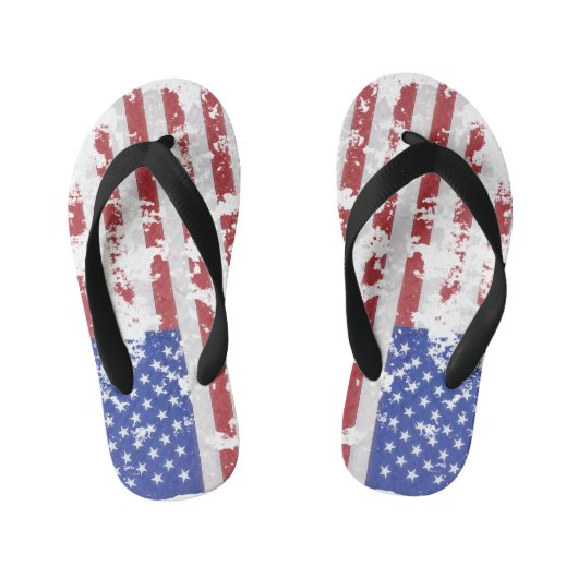 Amerikaanse vlag Teenslippers (Voetbed)