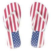 Amerikaanse vlag teenslippers (Voetbed)