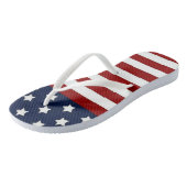 Amerikaanse vlag teenslippers (Schuin)